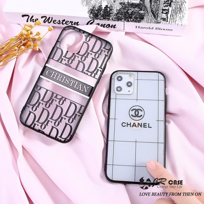CASE IPHONE X / XS MAX / XS BUMPER CASE TRANSPARAN DOVE BRANDED CASE DIOR CHANEL GUCCI LV