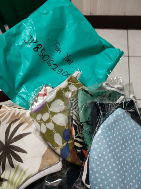 Masker Kain 3ply Bisa Couple Dewasa Dan Anak