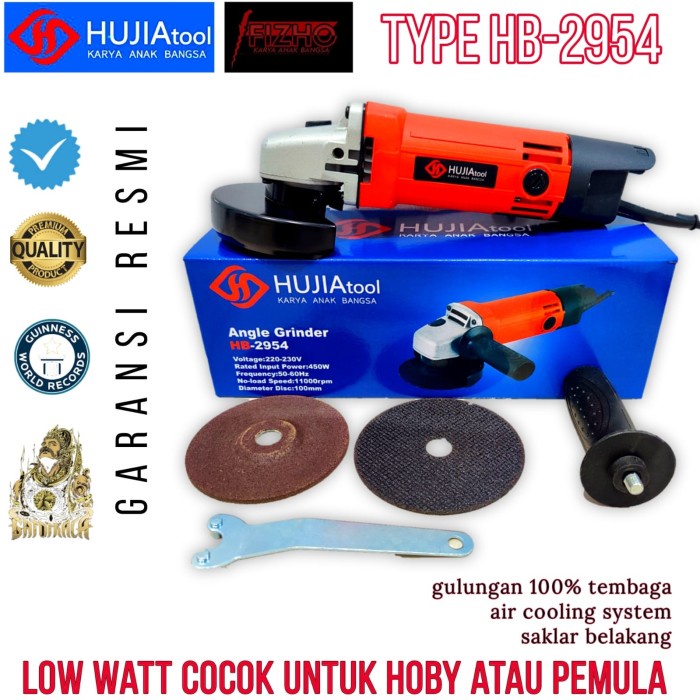 PROMO MESIN GERINDA TANGAN 4 inch UCHIHA 9500 LOW WATT untuk 450W