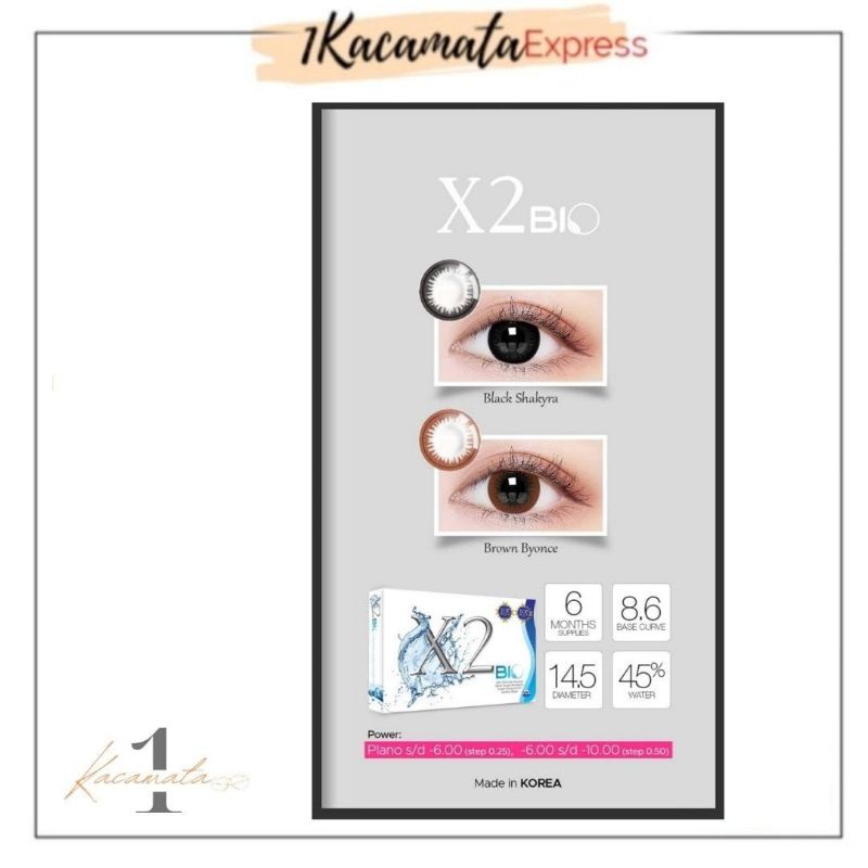 SOFTLENS WARNA X2 BIO BLACK BROWN EXOTICON