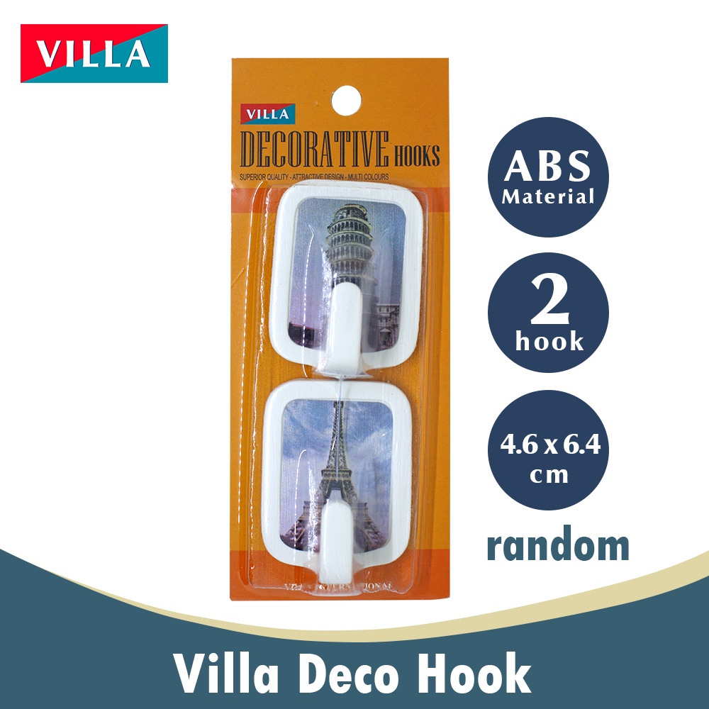 KtmStore Villa Deco Hook 1008 Bunga Gantungan baju Kail Tempel 2201-1008