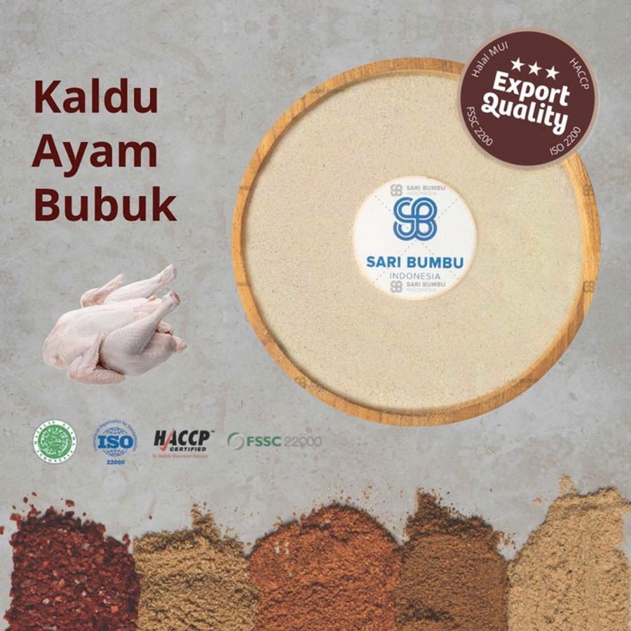 

Kaldu Ayam Bubuk| Chicken Broth Powder 250gr Export Quality