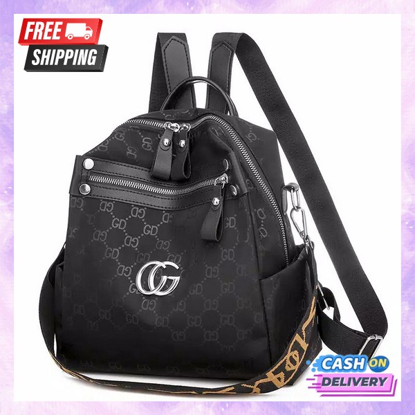 Tas Ransel Sekolah Model Kekinian Murah Perempuan Backpack Punggung Kuliah W2C5 Terbaru Hangout Wani