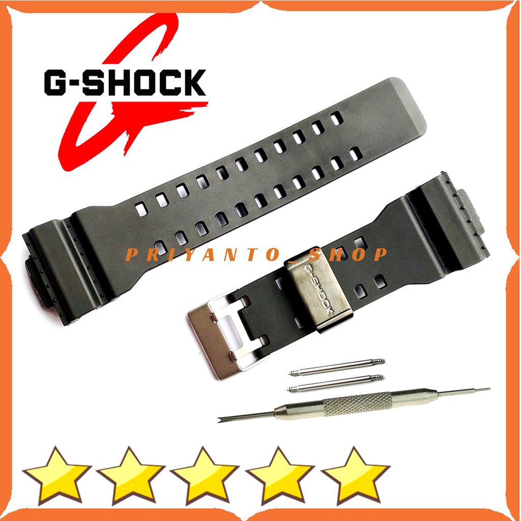 BEST SELER STRAP RUBBER TALI JAM TANGAN CASIO G-SHOCK GA 100 GA 150 GA 300 GA 110 TERMURAH FREE PEN