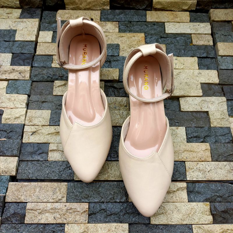 Murano Renata Cream Sepatu Big Size Jumbo 41-46 LV02