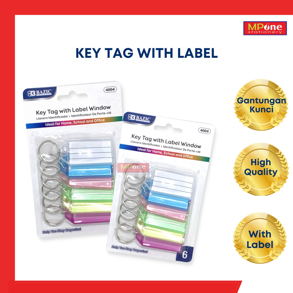 

Gantungan Kunci Key Ring Name Tag Label Bazic / Key Tag Bazic / Key Tag Bazic With Label Window