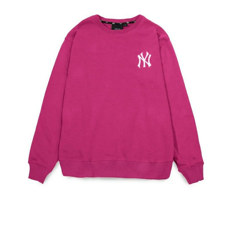 Crewneck MLB New York Yankees Unisex Embroidery Pink Original