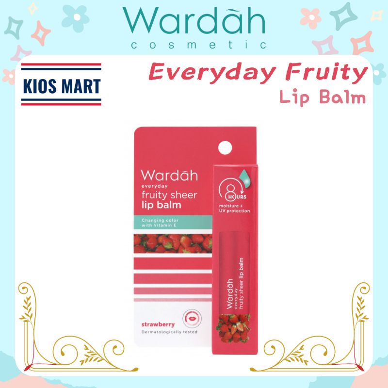 Wardah Everyday Fruity Sheer Lip Balm | Pelembab Bibir