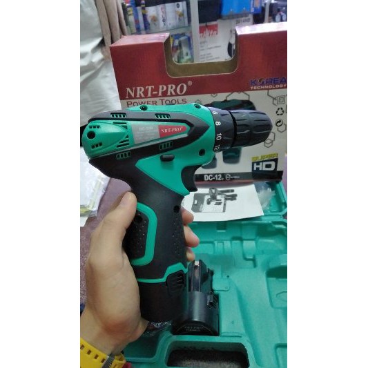 Unik Mesin bor baterei NRT PRO DC 12v Bor cordless drill bor batrai batre Diskon
