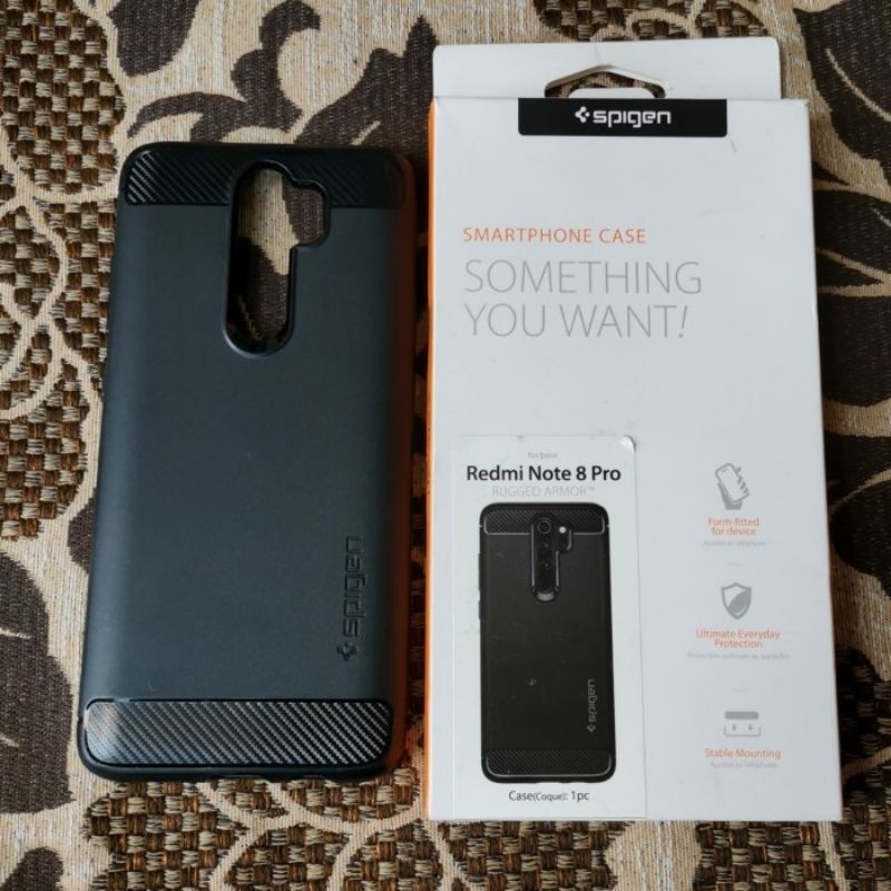 spigen ori redmi note 8 pro second berkualitas
