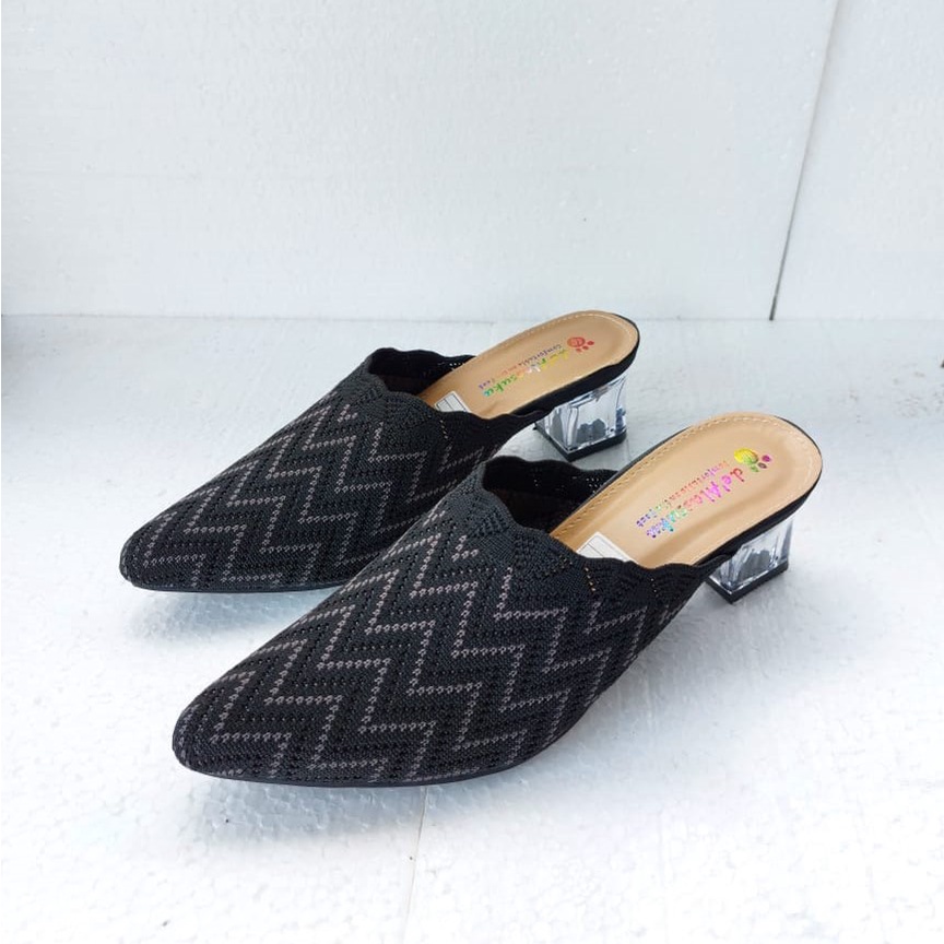 Alassuku.ID - Heels Rajut Import Zigzag