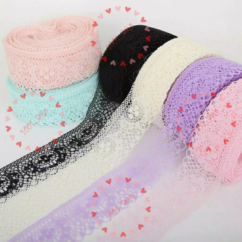 pita renda bordir lebar 4 cm/yard