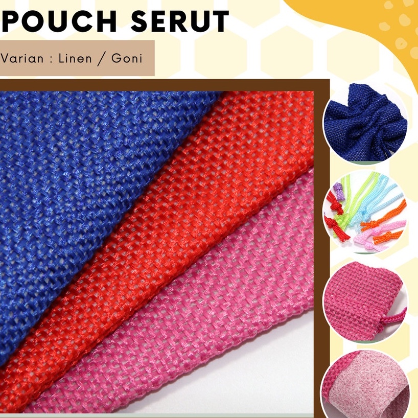 Pouch Serut M / Serbaguna / Souvenir / Warna-warni / New