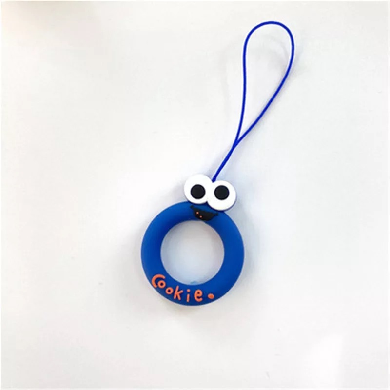 New Cartoon Mobile Phone Lanyard Silicone Ring Ring Accessories Mobile Phone U Disk Key Universal Anti-drop Short Donut