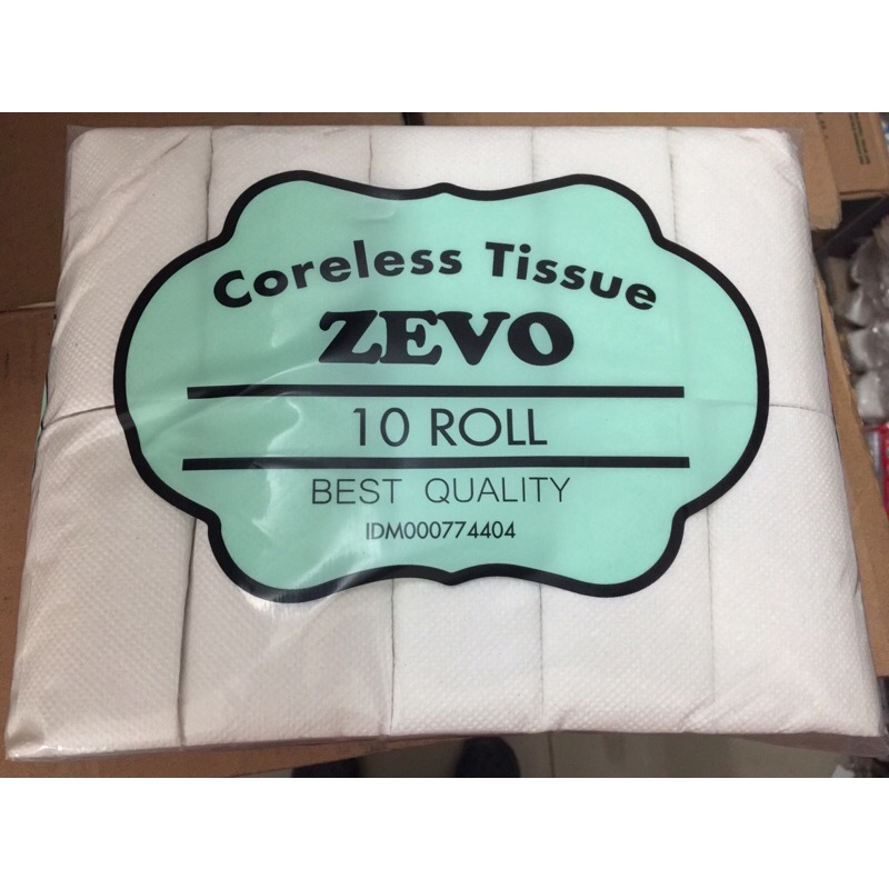 Tissue 10 Rolls 2 ply Tisu Coreless