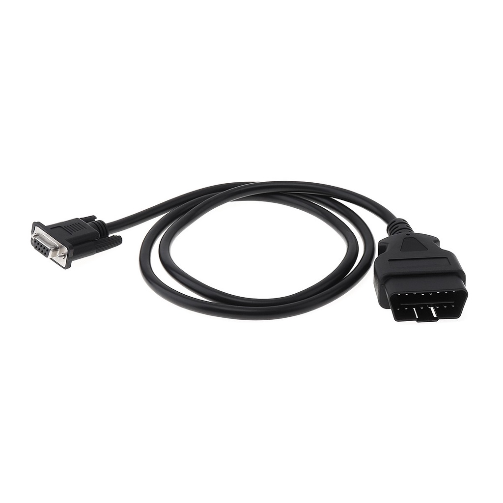 Kabel Adapter Konektor Extension Obd-Ii 16pin Male To Db9 Rs232 Panjang 1m Untuk Diagnostik Mobil