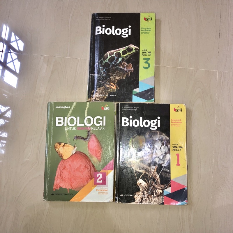 

BUKU PAKET BIOLOGI KELAS 10 11 12 SMA ERLANGGA 1 2 3 IPA