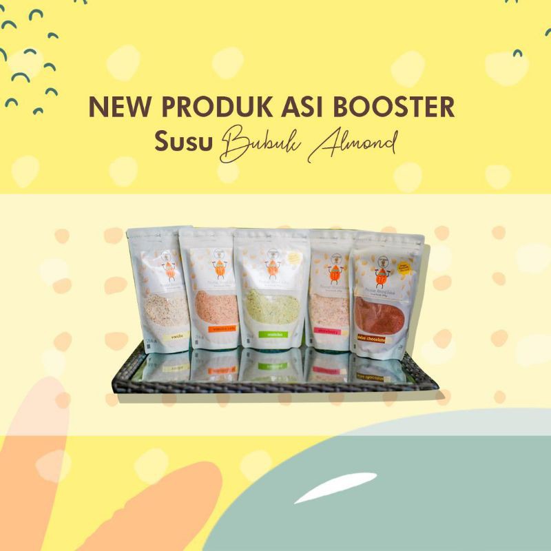 

Susu Almond Bubuk untuk ASI Booster & Bumil mengandung Chia Seed & Flax Seed / Almond Milk