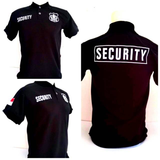 KAOS SECURITY - KAOS SECURITY LOGO PUTIH - KAOS SECURITY PENDEK LOGO PUTIH - POLO SECURITY