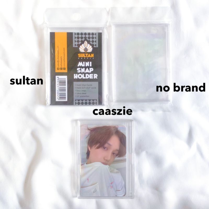 MINI SNAP SULTAN SUPPLY MAGNETIC NO BRAND TOPLOADER TOP LOADER MAGNET KARTU 35pt 35 pt TGC KPOP K PO