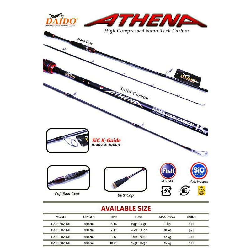 JORAN PANCING SPINNING DAIDO ATHENA SOLID CARBON