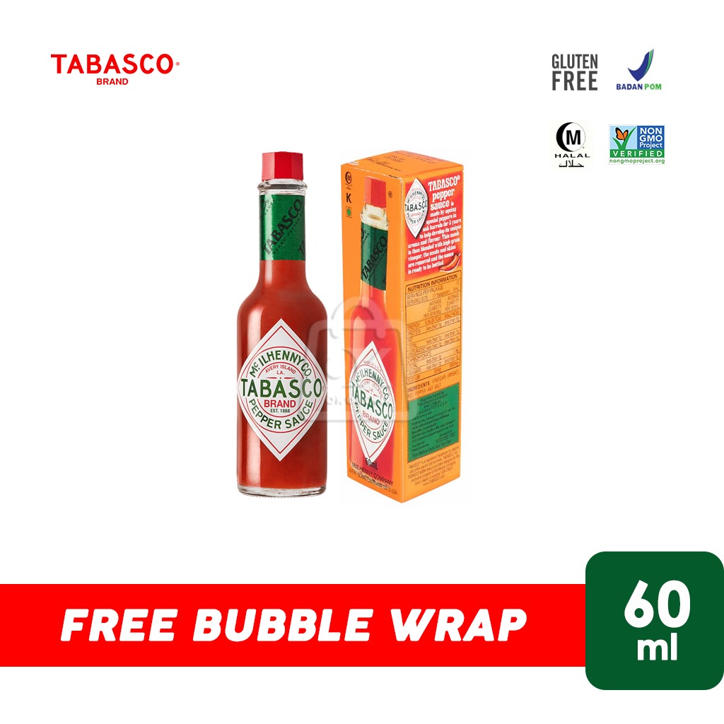 

Tabasco Red Pepper Sauce / Saus Pedas / Hot Sauce (60 ml)
