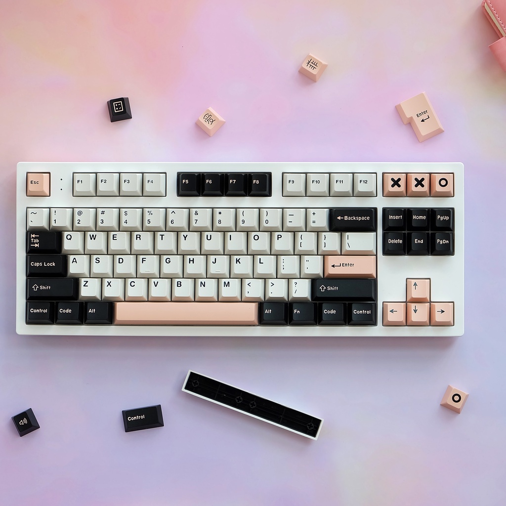 Keycap 173 Tombol Shot Cherry Profile Olivia Bahan ABS Untuk Keyboard Gaming Mekanik