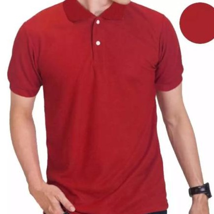 Kaos polos -  Kaos polo shirt pria lengan pendek | kaos kerah pria | kaos seragam polos | Harga grosir size l