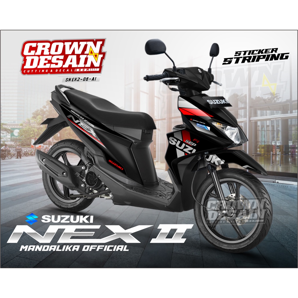 STRIPING SUZUKI NEX2 CUSTOM STIKER - STIKER MOTOR