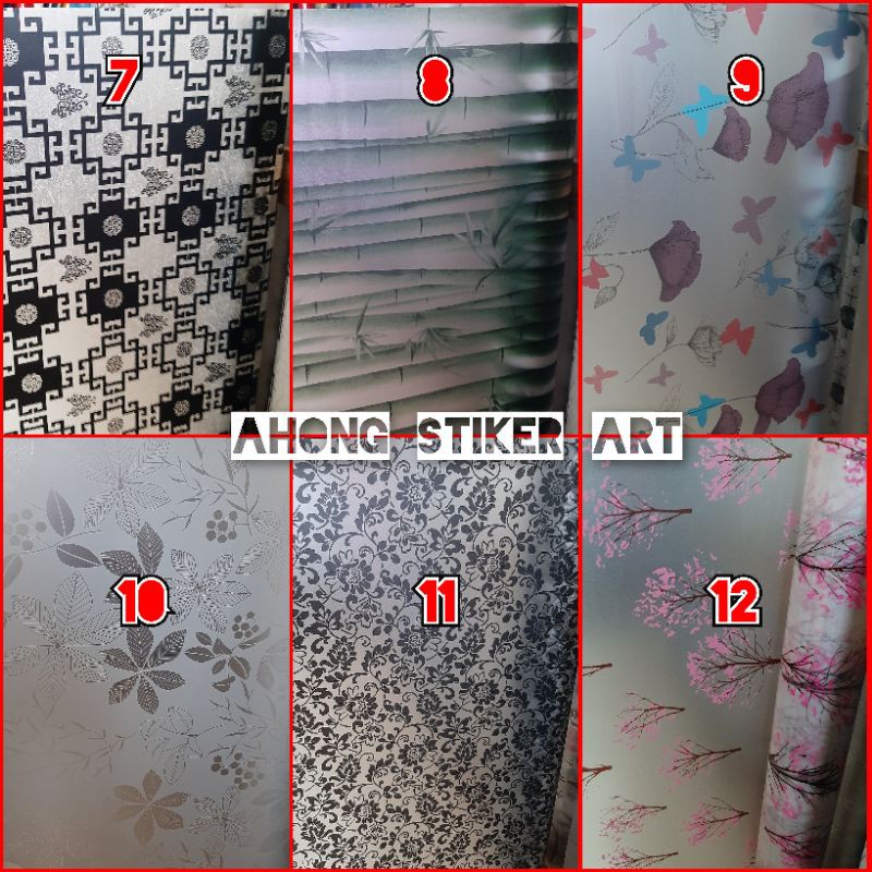 STICKER KACA MOTIF SANDBLAST/STIKER MOTIF L 90/STIKER MOTIF/KACA RUMAH/STICKER KACA FILM