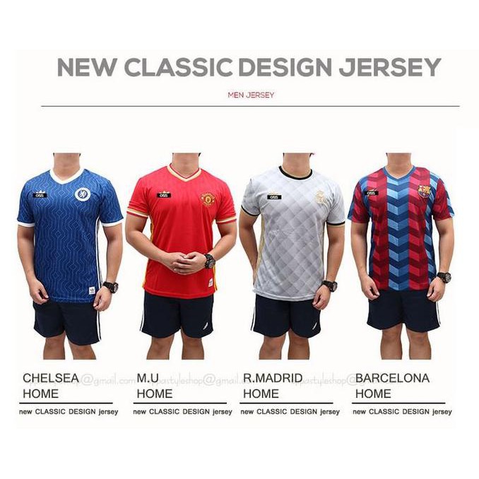 Promo Terbaru Classic Design Jersey - Mu-Barca-Chelsea-Madrid-Limited Edition