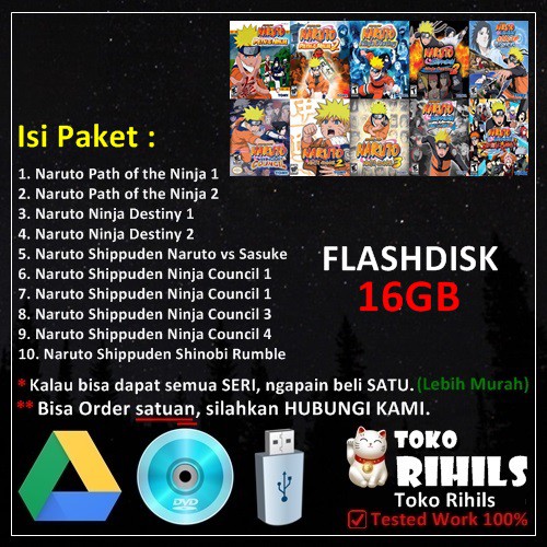 Naruto Paket Isi 10 Game PC Laptop