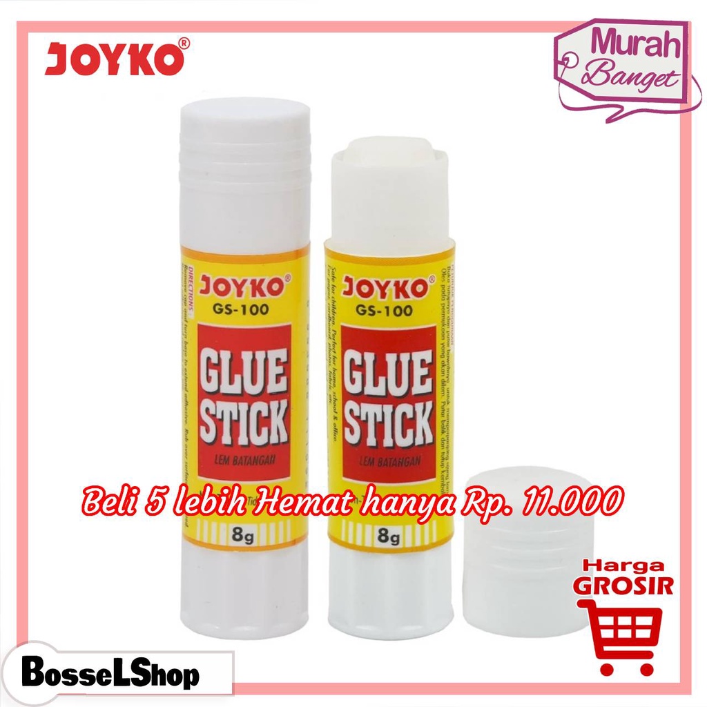 

Promo Beli 5 lebih Murah / Lem Kertas Joyko GS-100 8gr Perekat Kuat Serba Guna / Glue Stick