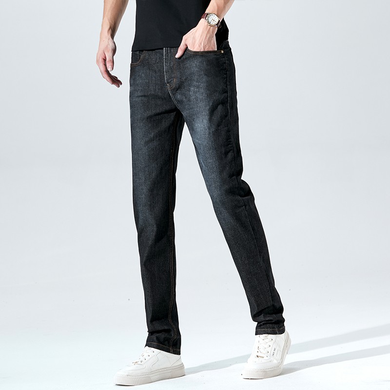 Bosgo Celana panjang jeans standart Pria warna Hitam dan Biru  Jeans Celana Panjang /celana jeans pria cowok