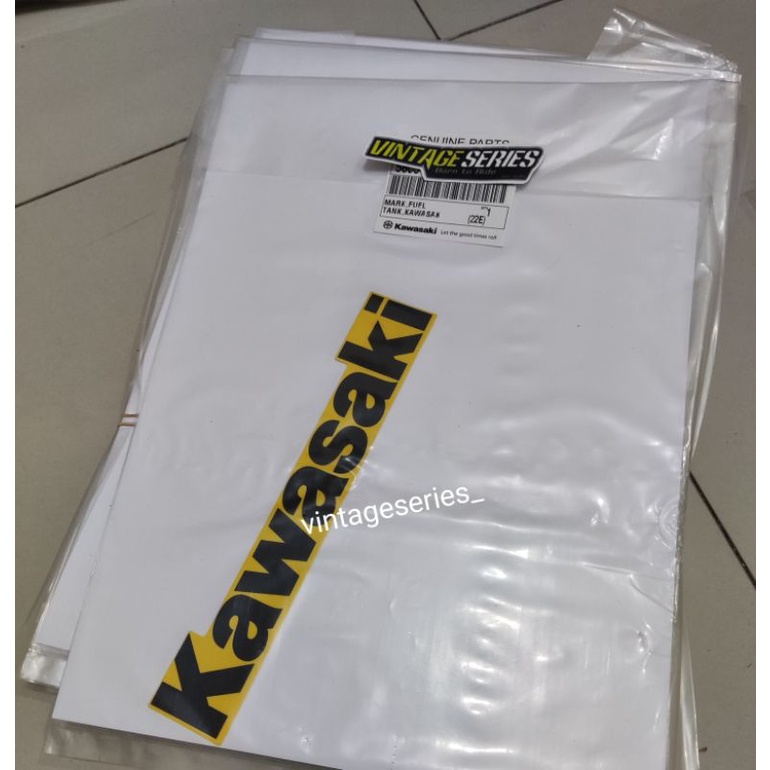 Striping Stiker Tangki Ninja SS Kuning ORIGINAL KAWASAKI Sticker tangki ninja Ss kuning 2013 2014 or