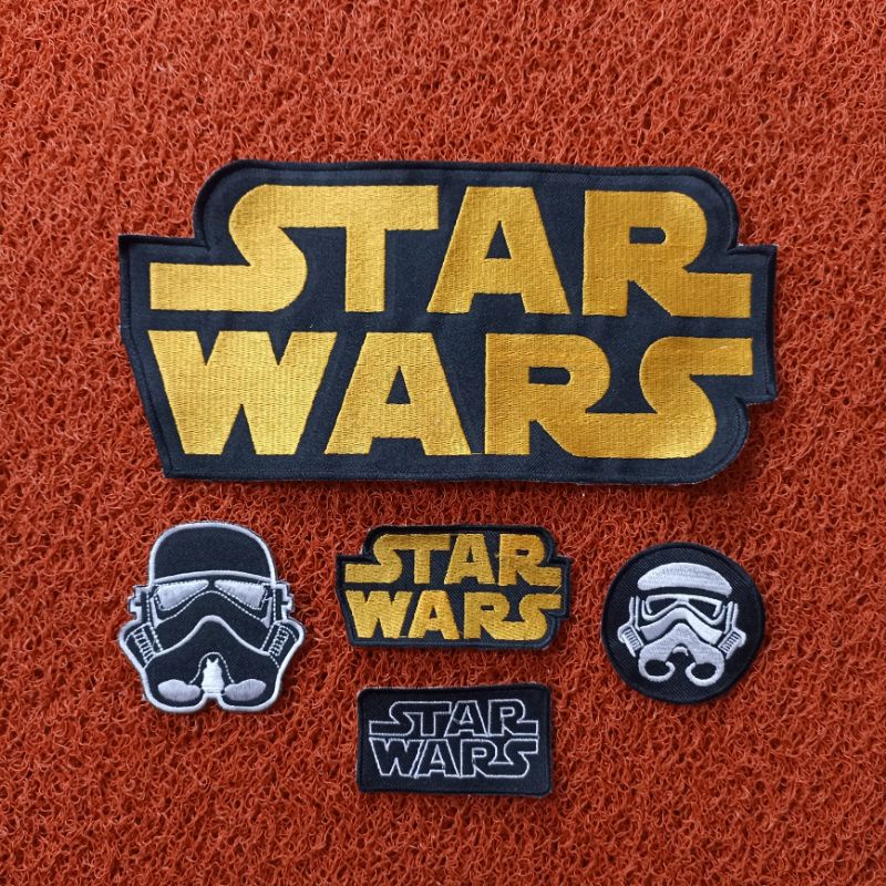 Backpatch bordir besar STARWARS satu Set best Quality terlaris