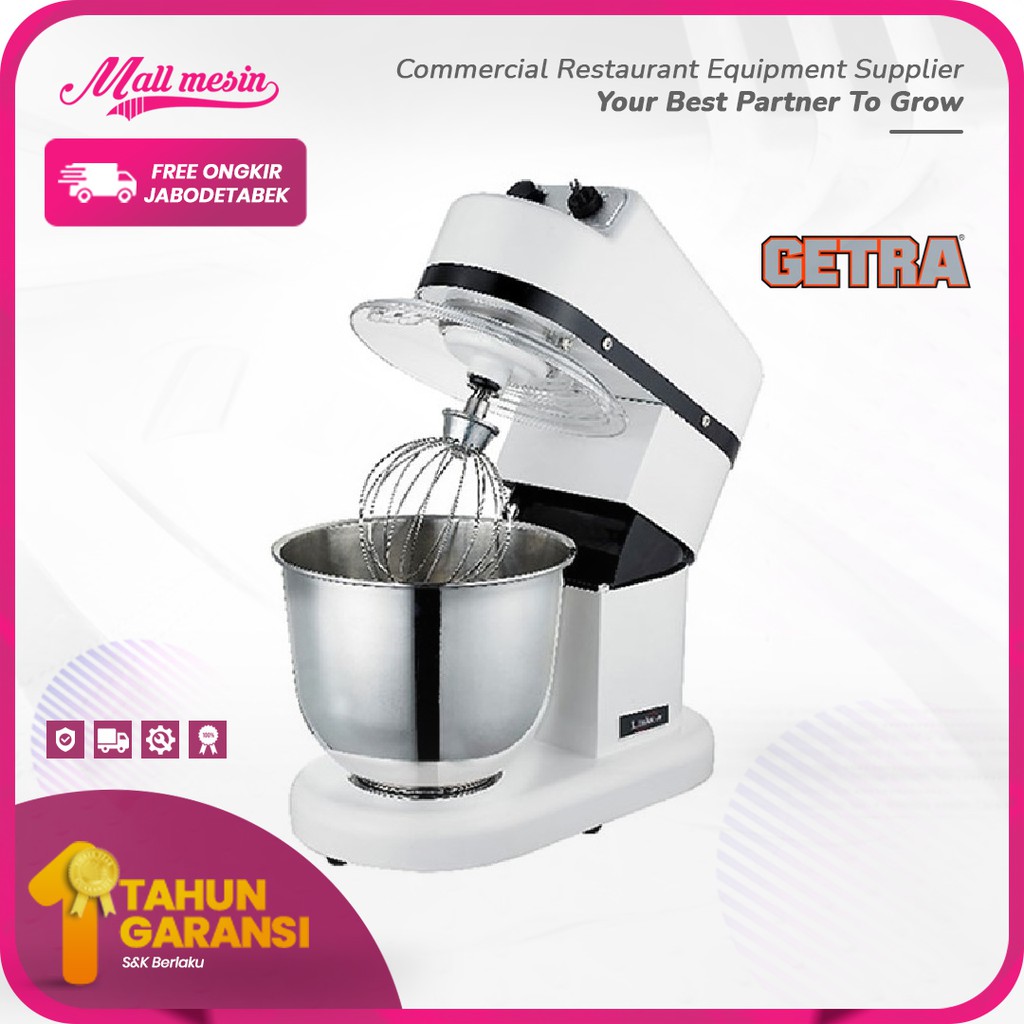 Planetary Mixer Roti GETRA B-8 | Mixer Kue & Mixer Donat