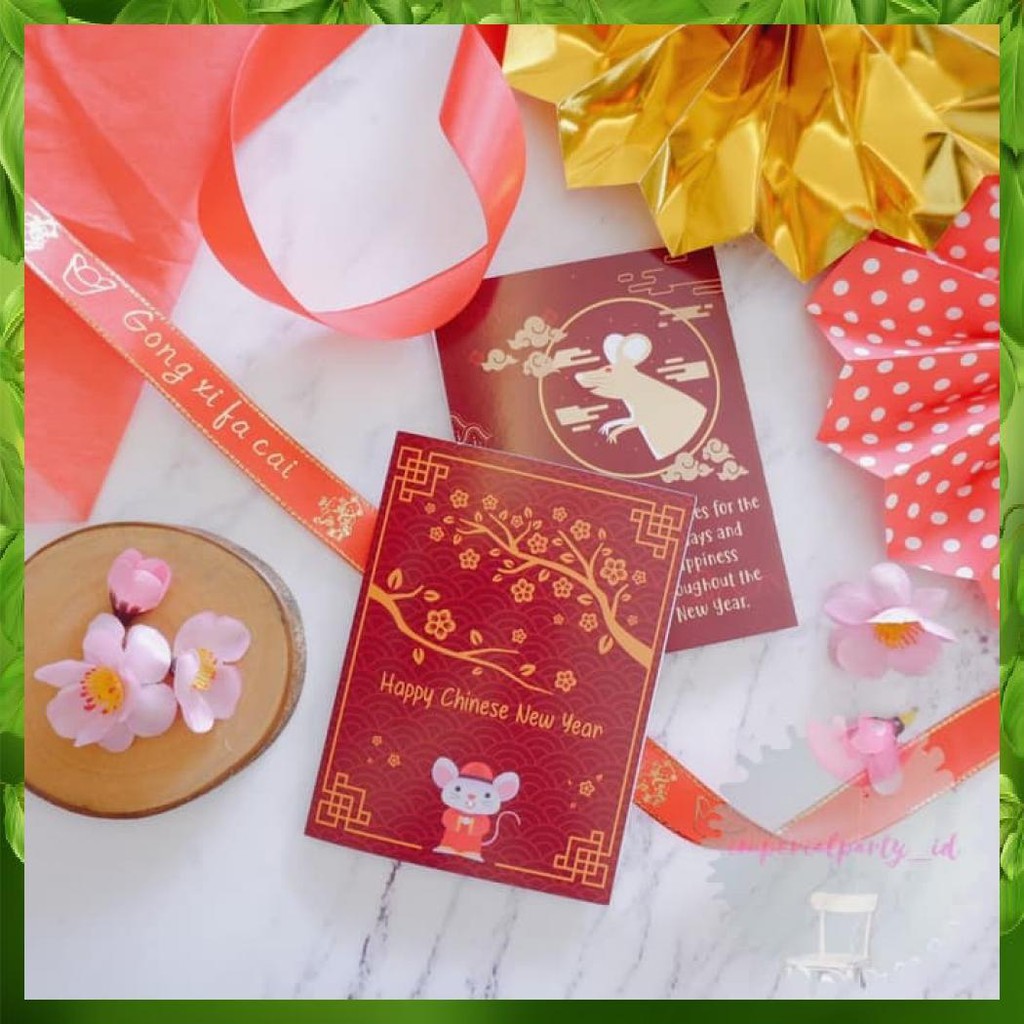 

Kartu Ucapan Greetings Card Imlek Sincia Gong Xi Fa Cai Amplop