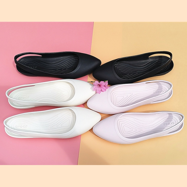 Crocs / Crocs Eve Slingback / Crocs Wanita / Crocs Woman / Flat Shoes / Sepatu Flat / Crocs Flat / Sepatu Kerja Wanita / Sepatu Flat Wanita / Crocs Cewe