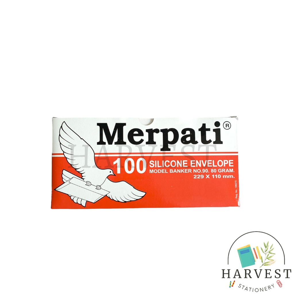 

Amplop Merpati Polos No 90 80 GRAM Silicone (Perekat) / Amplop Besar Polos