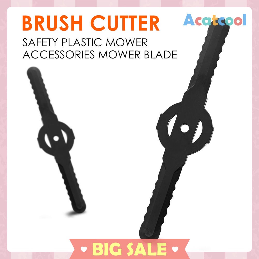 10pcs 2 Teeth Brush Cutter Blade Grass Trimmer Knife Lawn Mower Fittings