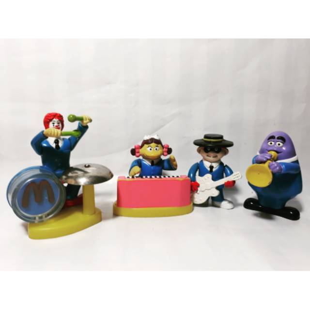Maskot Mcd Set Musik Happy Meal 2001 Mainan Piano Gitar Mcdonald Toys