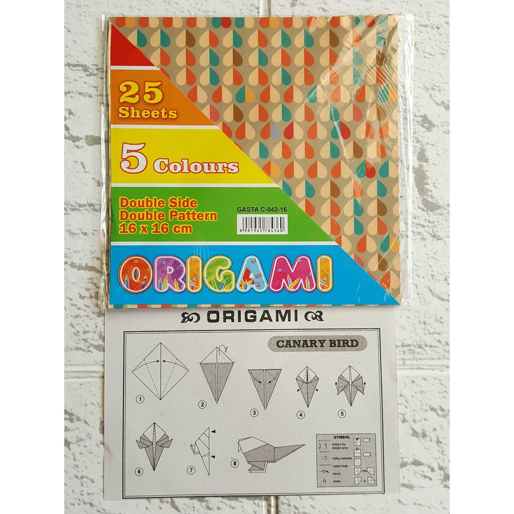 Kertas Lipat - Kertas Origami Gasta Motif 16 x 16 - Paper Craft