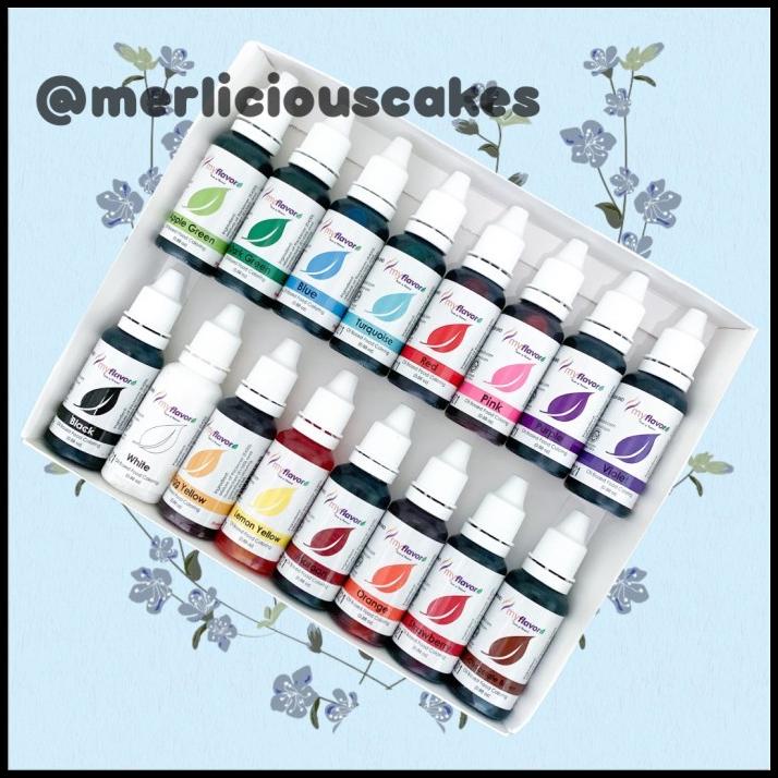 

My Flavor 16 Pcs Oil Food Color Set Food Colour Pewarna Makanan