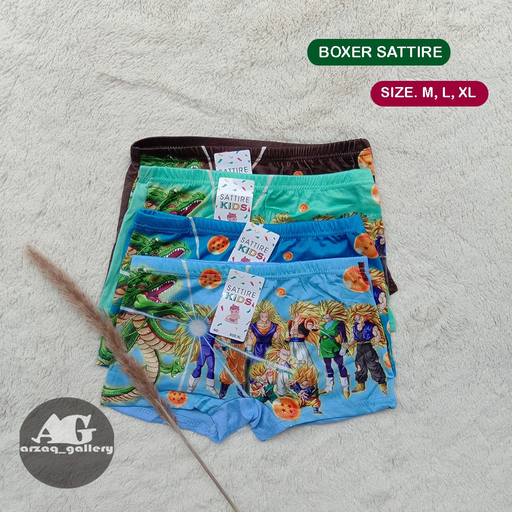 6pc - Boxer Sattire Cowo | Boxer Anak Laki laki | Boxer Karakter | Pakaian Dalam Anak Laki Laki | Cd | Boxer Kancut