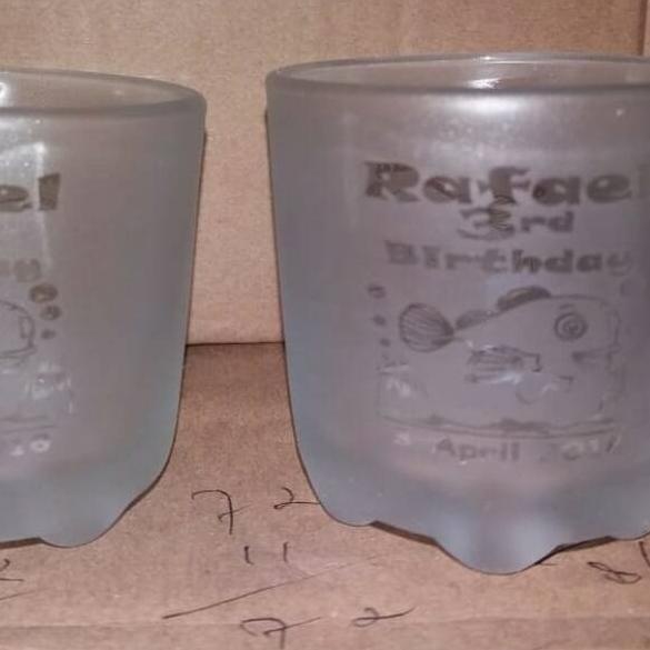 ボZ Bubuk etsa kaca gelas hitam frosted glass BARU 4089 ⁂