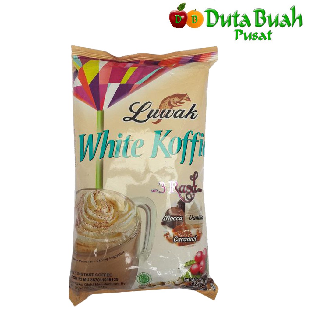 

DUTA BUAH Luwak White Coffiee 3 Rasa (10 x 20 g)