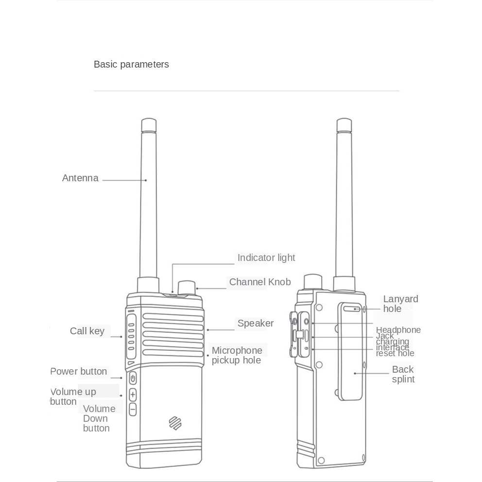 BEEBEST Xiaoyu Walkie Talkie 16 Channels 3350mAh - A108