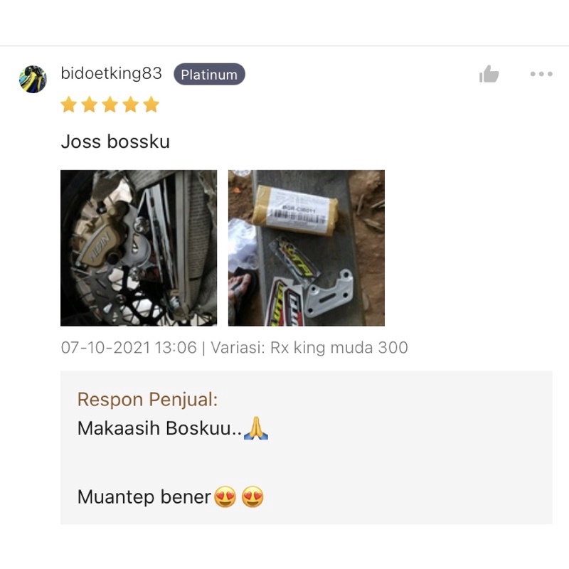 BREKET RX KING TAHUN MUDA Dan TUA BAHAN DURAL TEBAL 1cm(kusus kaliper RCB/nisin)-3