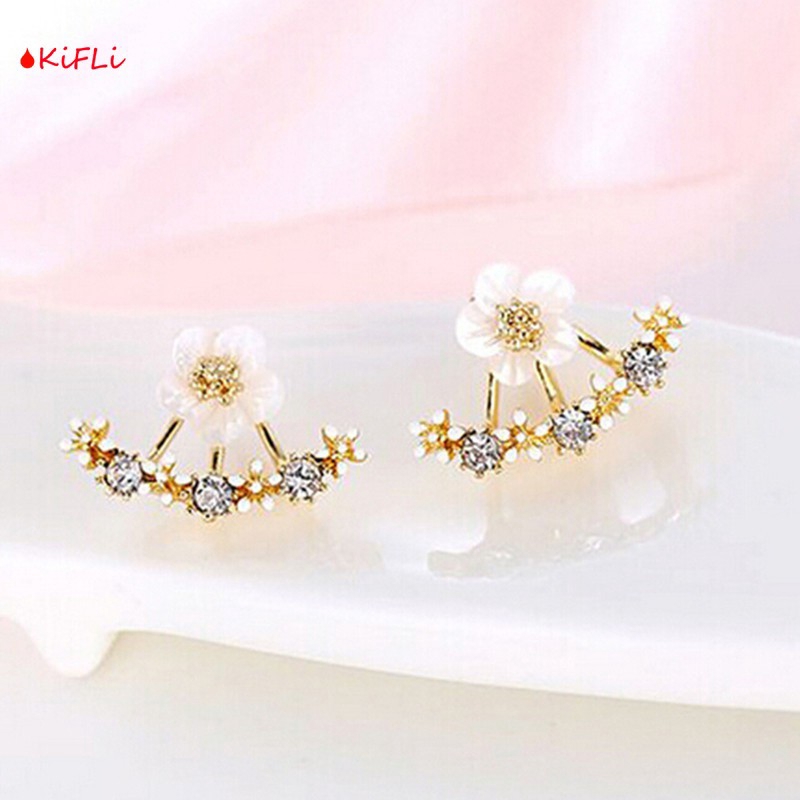 Anting Tusuk,Motif Bunga Daisy,Ala Korea,untuk Wanita